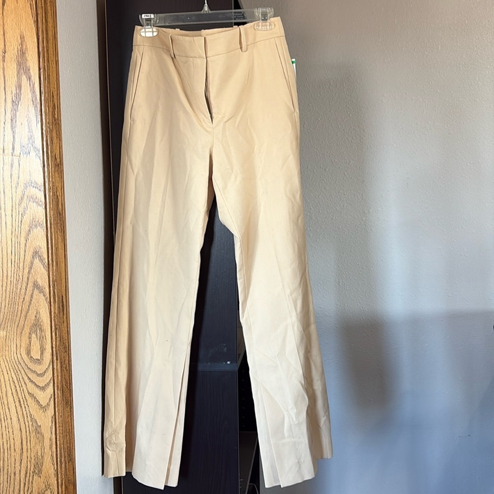 NWT Women’s Rebecca Taylor Sz 4 Lightweight 100% Cotton Pant with Semi-open Leg
